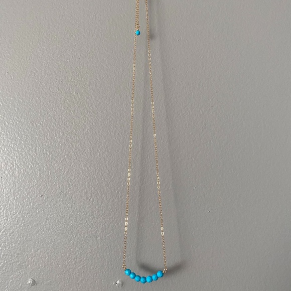 Turquoise Bar Necklace - Picture 3 of 3